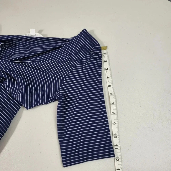 BB Dakota Navy White/Cream Micro Striped Tunic Dress w/pockets Sz S - Picture 11 of 11